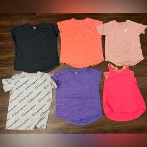 Girls athletic tops
